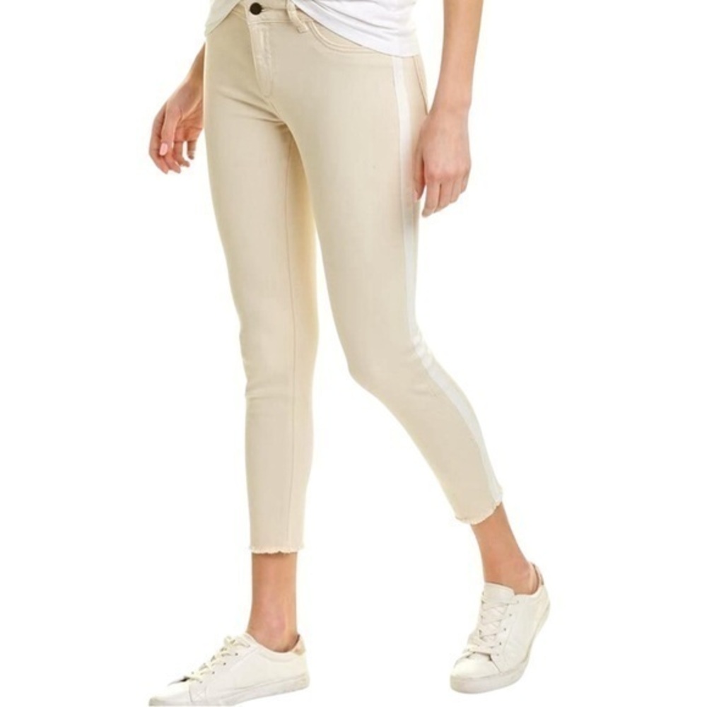 DL1961 Florence Cropped Skinny Instasculpt Mid-Rise Jeans Ivory NWT Women’s 26